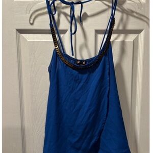 Urban Planet Royal Blue Camisole with Chain Accent